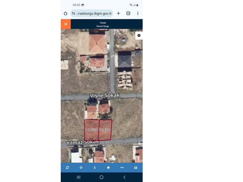 SELÇUKLU MAHALLESİ YILMAZ SOKAKTA 2 ADET GÜNEY CEPHELİ ARSA 
