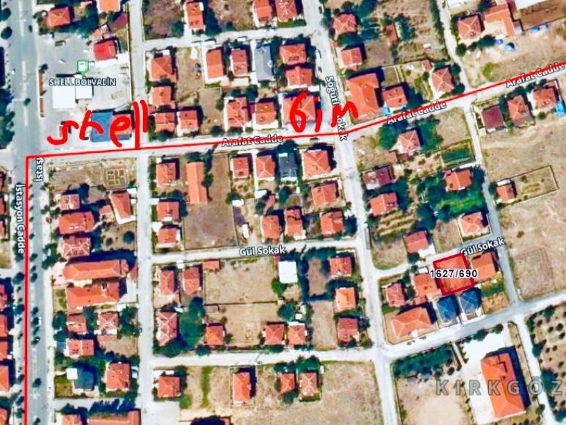 KIRKGÖZ MAHALLESİ GÜL SOKAKTA ARSA