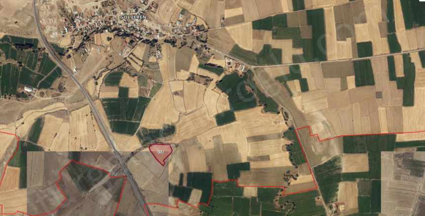 Tomarza Gülveren Satılık Tarla 13 Bin 500 M2 Tek Tapu