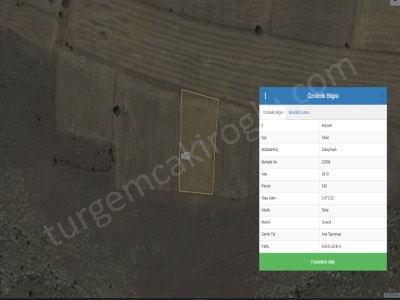 Talas Süleymanlıda Satılık Tarla 2073 Mt Kuruköprü