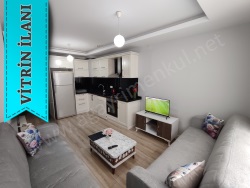 Yenişehir Çiftlikköy Kiralık Daire 1+1 80 M2 | 7. Kat | Merkezi Isınma | 1 Banyo | 1 Yatak Odası