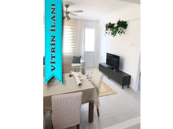 Eskifoça Foça Kiralık Daire |  2+1 Oda | 80M2 Aylık 30.000Tl Eşyalı  | 1. Kat | Klima | 1 Banyo | 2 Yatak Odası Resim-2