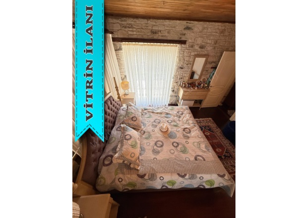 Eskifoça Foça Kiralık Villa |  3+1 Oda | 130M2 Aylık 90.000Tl Eşyalı  | Dubleks | Isı Pompası | 2 Banyo | 3 Yatak Odası Resim-3