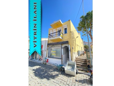 Mert Emlaktan Satılık Bina Eski Foça Merkezde Foçanın Kalbinde Dükkan + Daire Komple Eskifoça