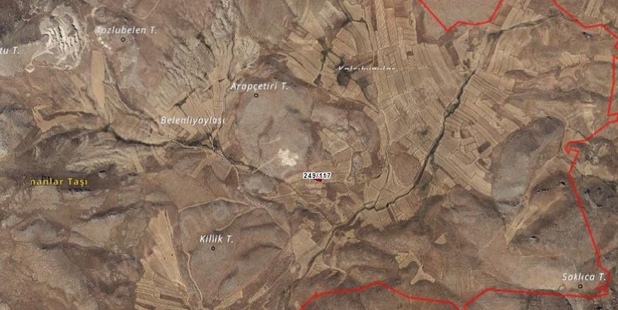 Orta Tepe Mah-Belenli Köyü. Kemer Satılık Tarla |  1107M2 99.000Tl Resim-3