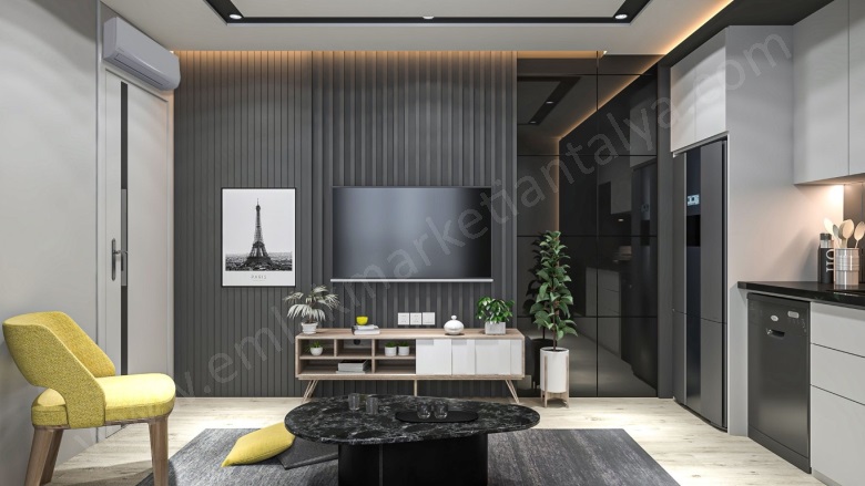 Yıldız Mah. Muratpaşa Satılık Daire |  1+1 Oda | 50M2 5.100.000Tl  Krediye Uygun  | Giriş Katı | Doğalgaz(Kombi) | 1 Banyo Resim-3