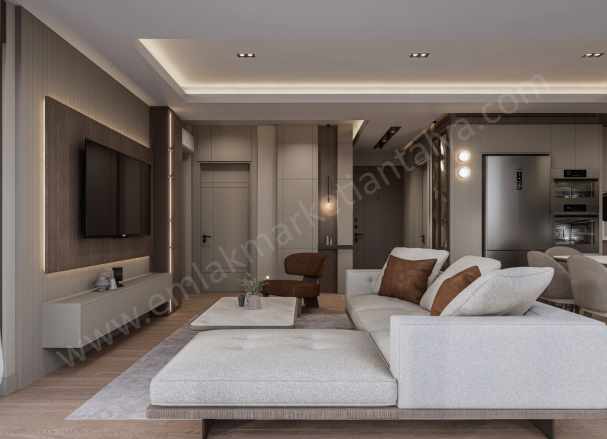 Meydankavağında Havuzlu K Otoparklı Lüks 2+1 Satılık Daire Muratpaşa Meydankavağı Mah