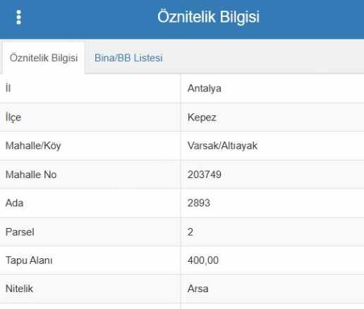 Otobüs Bekleme Noktasına 100 Metre imarlı Satılık Arsa Kepez Altıayak Mah