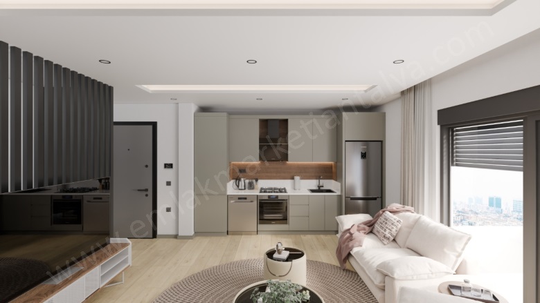 Pınarbaşı Mah. Konyaaltı Satılık Daire |  3+1 Oda | 110M2 10.500.000Tl  Krediye Uygun  | Ters Dubleks | Doğalgaz(Kombi) | 2 Banyo Resim-5