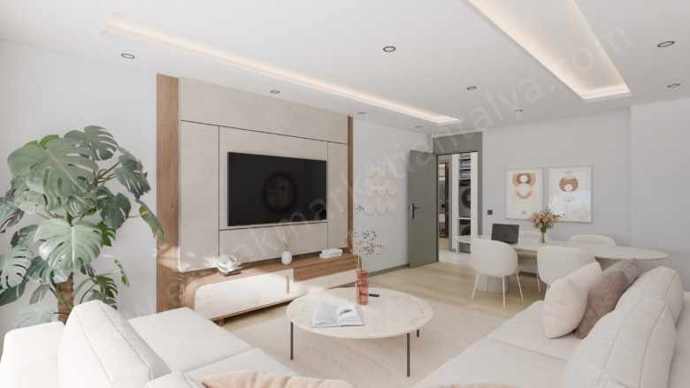 Pınarbaşı Mahallesi Nde Lüks 2+1 Sıfır Asansörlü Kapalı Otoparklı Satılık Daire Konyaaltı