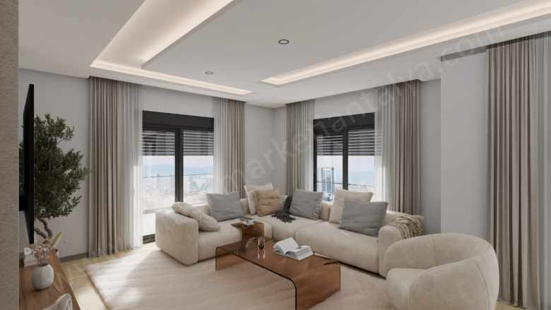 Pınarbaşında Teraslı Ebeveyn Banyolu 215 M² Sıfır 4+1 Lüks Dubleks Satılık Daire Konyaaltı Pınarbaşı Mah