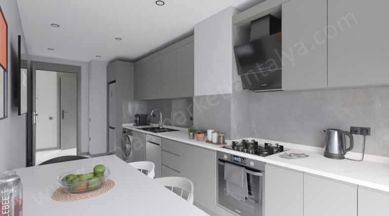 Gençlik Mahallesinde Asansörlü K Otoparklı Ayrı Mutfak Lüks 2+1 Satılık Daire Muratpaşa