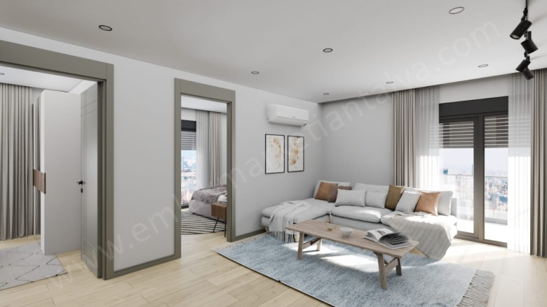 Güvenlik Mah. Muratpaşa Satılık Daire |  2+1 Oda | 65M2 5.400.000Tl  Krediye Uygun  | Giriş Katı | Klima | 1 Banyo Resim-2