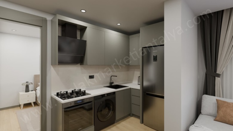 Sinan Mah. Muratpaşa Satılık Daire |  1+1 Oda | 55M2 3.850.000Tl  Krediye Uygun  | Giriş Katı | Doğalgaz(Kombi) | 1 Banyo Resim-4