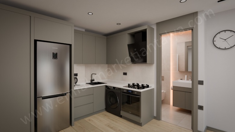 Bahçelievler Mah. Muratpaşa Satılık Daire |  1+1 Oda | 45M2 4.600.000Tl  Krediye Uygun  | Yüksek Giriş | Doğalgaz(Kombi) | 1 Banyo Resim-3