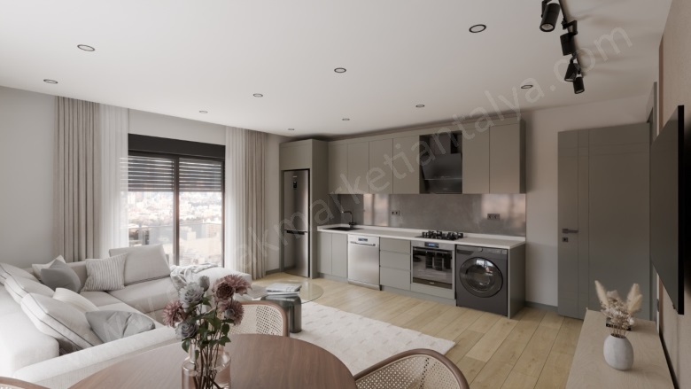 Yenigün Mah. Muratpaşa Satılık Daire |  1+1 Oda | 50M2 3.950.000Tl  Krediye Uygun  | Yüksek Giriş | Doğalgaz(Kombi) | 1 Banyo Resim-3