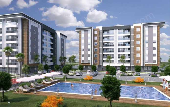 Devlet Hastanesi Yakını Donanımlı Sitede Kullanışlı 2+1 Satılık Daire Kepez Hüsnü Karakaş Mah