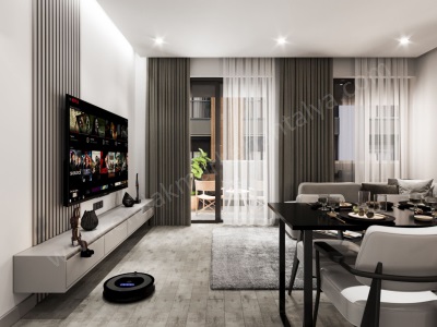 Dokuma Park Karşısı 4+1 Sıfır Şık Dubleks Satılık Daire Kepez Özgürlük Mah