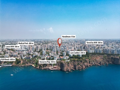 Fenerde Muhteşem Lokasyon Harika Manzara 5+1 Dubleks Satılık Daire Muratpaşa Fener Mah