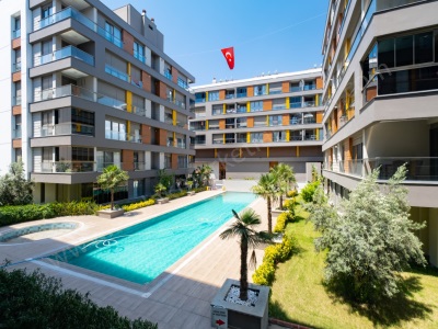 Termessosda Site İçinde Havuzlu K Otoparklı Şık 2+1 Satılık Daire Muratpaşa Gebizli Mah