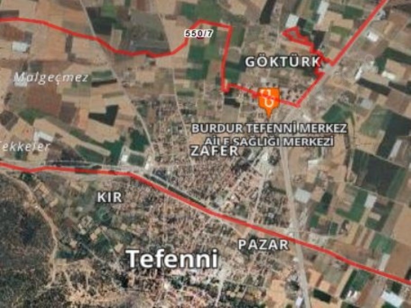 TEFENNİ MERKEZ ZAFER MAH. 901 M² SATILIK ARSA