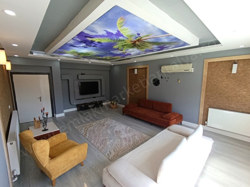 DOĞA MANZARALI EŞYALI HAVUZLU MASRAFSIZ 3+1 KİRALIK DAİRE