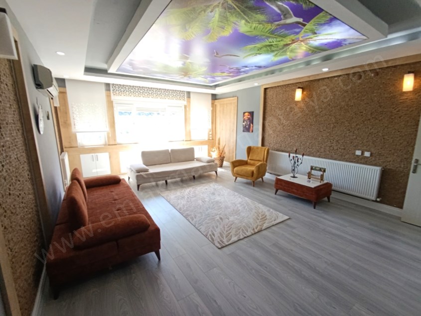 DOĞA MANZARALI EŞYALI HAVUZLU MASRAFSIZ 3+1 KİRALIK DAİRE