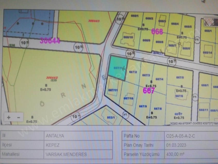 VARSAK MENDERES TE İMARLI KÖŞE BAŞI ARSA