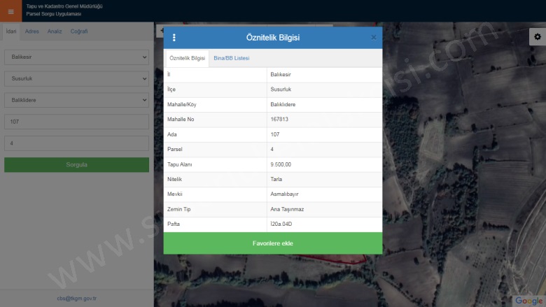Balıklıdere Mah. Susurluk Satılık Tarla |  9500M2 1.900.000Tl Resim-1