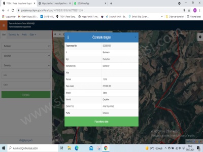 Susurluk Dereköy Mahallesinde Karapürçek Yoluna Cepheli Satılık Tarla Mah