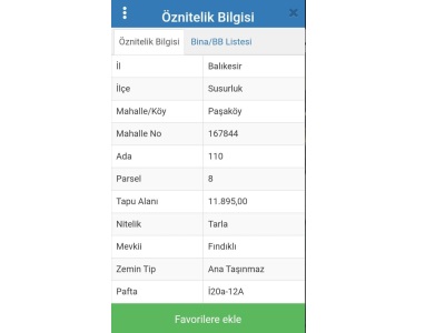 Susurluk Paşaköy Mahallesinde Satılık Tarla Mah