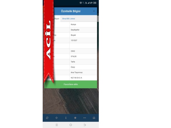 Boyalı Mah. Seydişehir Acil Satılık Tarla |  974M2 0Tl Resim-2