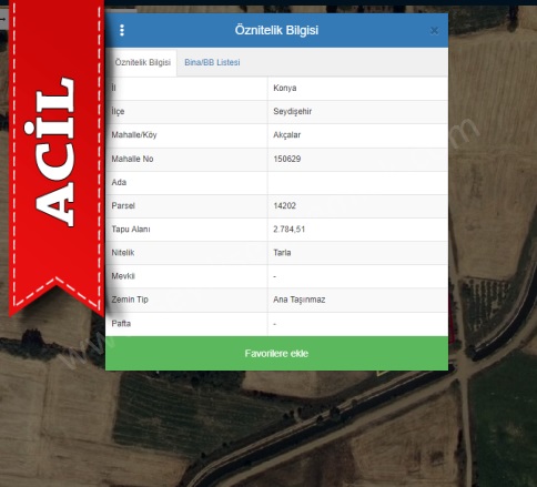 Akçalar Mah. Seydişehir Acil Satılık Tarla |  4429M2 0Tl Resim-1