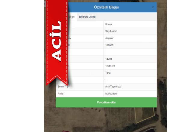 Akçalar Mah. Seydişehir Acil Satılık Tarla |  4429M2 0Tl Resim-2
