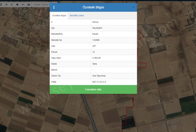 Kavak Mah. Seydişehir Satılık Tarla |  5364M2 0Tl Resim-3