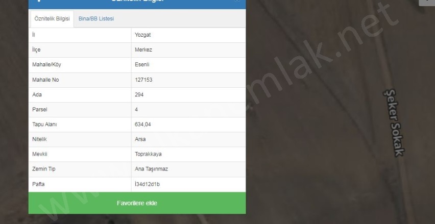 Güneşli Köyü Yozgat Satılık Parsel |  634M2 500.000Tl Resim-2