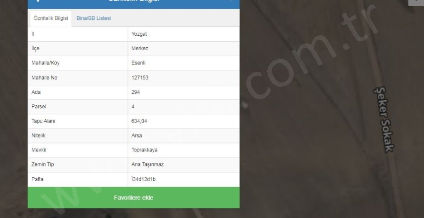Güneşli Köyü Yozgat Satılık Parsel |  634M2 550.000Tl Resim-2