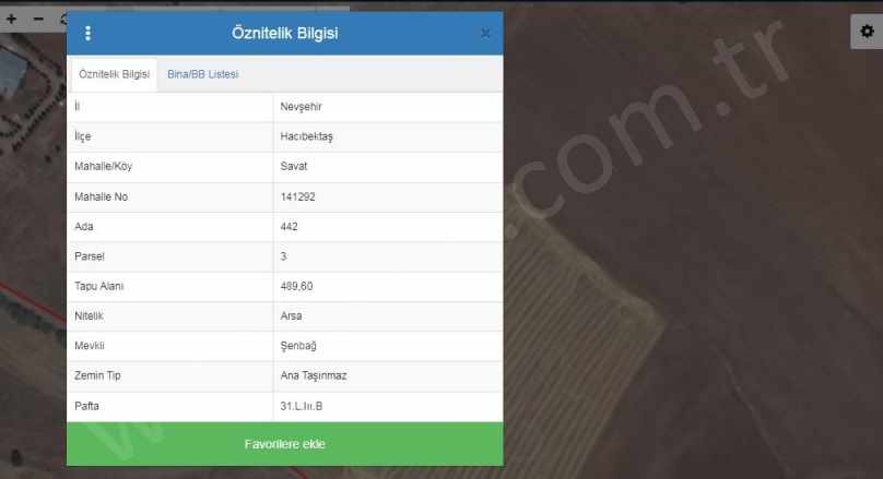 Vial Hacıbektaşda 489 60M2 Temiz Satılık Arsa Savat Mah