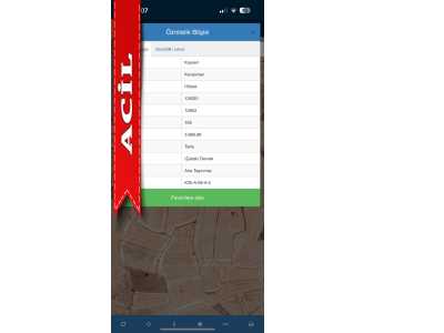 Vial Kocasinan Höbek Te 3 966M2 Yanı Komple Mera Acil Satılık Tarla Mah