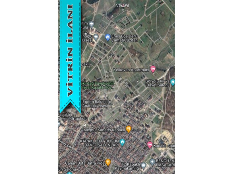 KAPAKLI DA TİCARİ VE KONUT İMARLI 318 M2 SATILIK ARSA