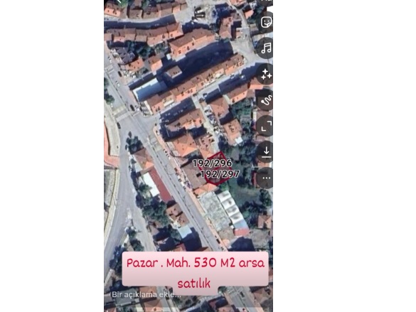Pazar Mah. Turhal Satılık Parsel |  530M2 1.750.000Tl Resim-1