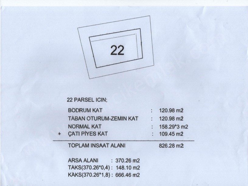 4.5 KAT KONUT İMARLI ARSA