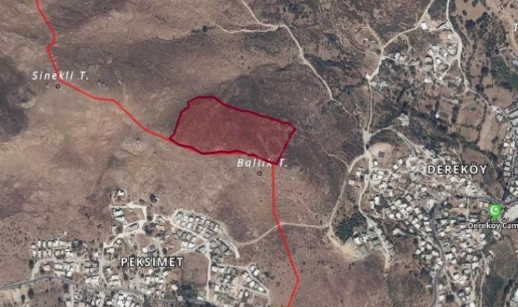 Dereköy Mah. Bodrum Satılık Arsa |  33490M2 200.000.000Tl İmarlı  Resim-1