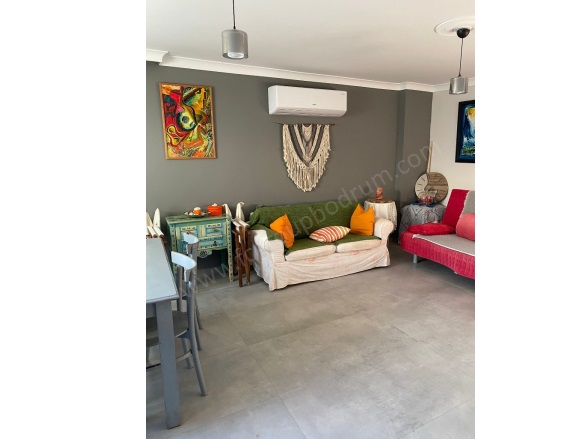 Karabağ Mah. Bodrum Kiralık Daire |  3+1 Oda | 70M2 Aylık 20.000Tl Eşyalı  | Bahçe Katı | Klima | 2 Banyo | 3 Yatak Odası Resim-5