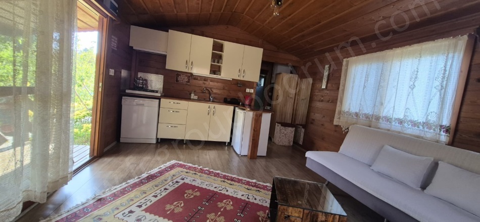 Gümüşlük Mah. Bodrum Kiralık Müstakil Ev |  1+1 Oda | 37M2 Aylık 40.000Tl Eşyalı  | Bungalows | Klima | 1 Banyo | 1 Yatak Odası Resim-3