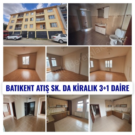 Batıkent Mah. Tepebaşı Kiralık Daire |  3+1 Oda | 170M2 Aylık 20.000Tl | 3. Kat | Doğalgaz(Kombi) | 2 Banyo | 3 Yatak Odası Resim-1