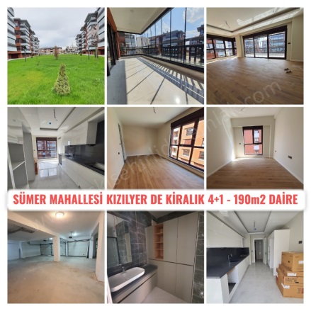 Sümer Mah. Odunpazarı Kiralık Daire |  4+1 Oda | 190M2 Aylık 55.000Tl | 2. Kat | Yerden Isıtma | 2 Banyo | 4 Yatak Odası Resim-1