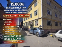 Tepebaşı Mustafa Kemal Paşa Mah. Kiralık Daire 3+1 120 M2 | 1. Kat | Doğalgaz(Kombi) | 1 Banyo | 3 Yatak Odası