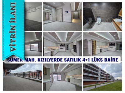 Eskişehir Sümer Mah Kızılyerde Satılık Daire 4+1 210M2 Odunpazarı