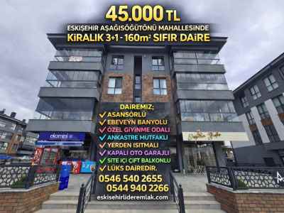 Apartment For Rent in  Turkey, Eskisehir, Tepebasi, Asagi Sogutonu neighborhood , 3+1 Room, 160 m2